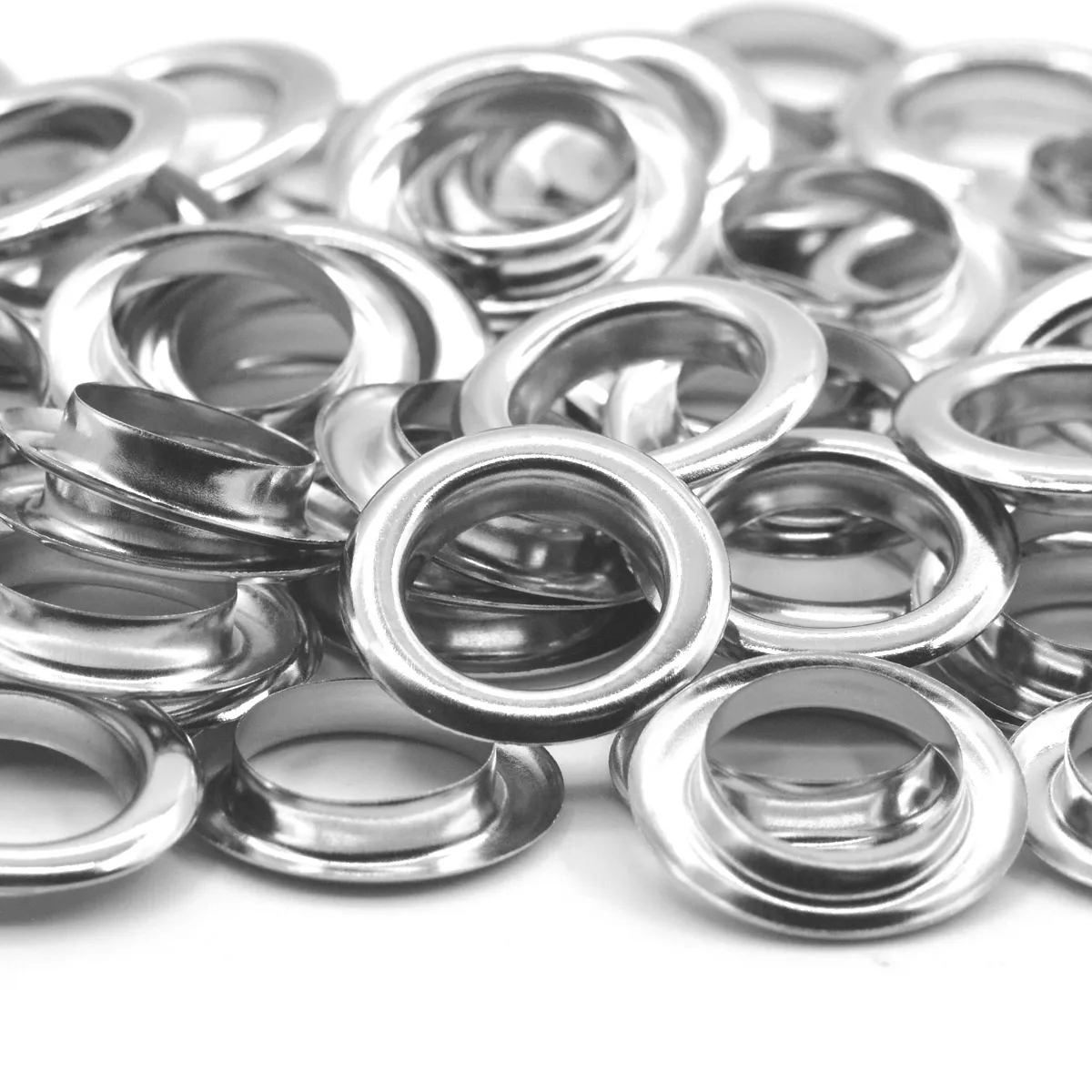 20sets 17mm Brass Material Silver Color Grommet Eyelet With Washer Fit Leather DIY Craft Shoes Belt Cap Crafr Supplies