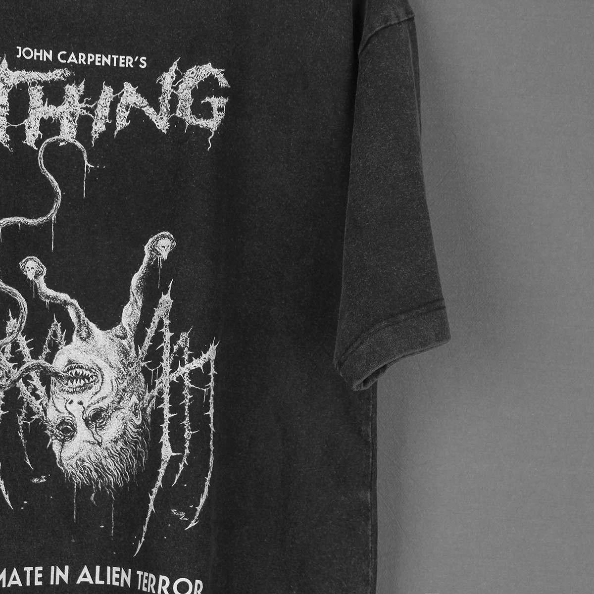 The Thing T-Shirt John Carpenter Horror Movie They Live Halloween Prince of Darkness Men\'s Cotton Tee Summer Shirt