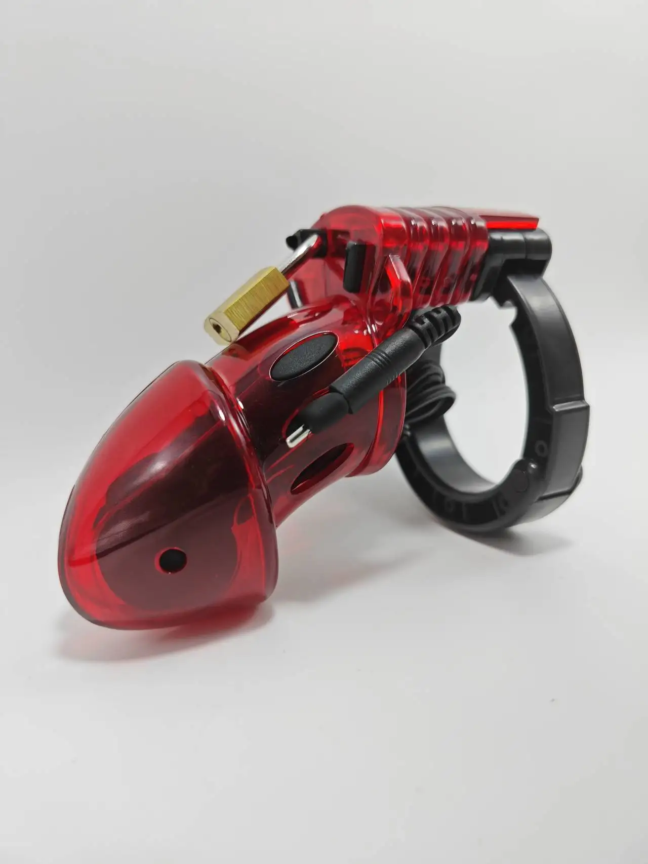 Electric Shock CB6000 Chastity Cock Cage Dick Stimulation Accessories,Penis Lock Ring Ball Stretcher SM Men Gay Sex Medical Toy view 4