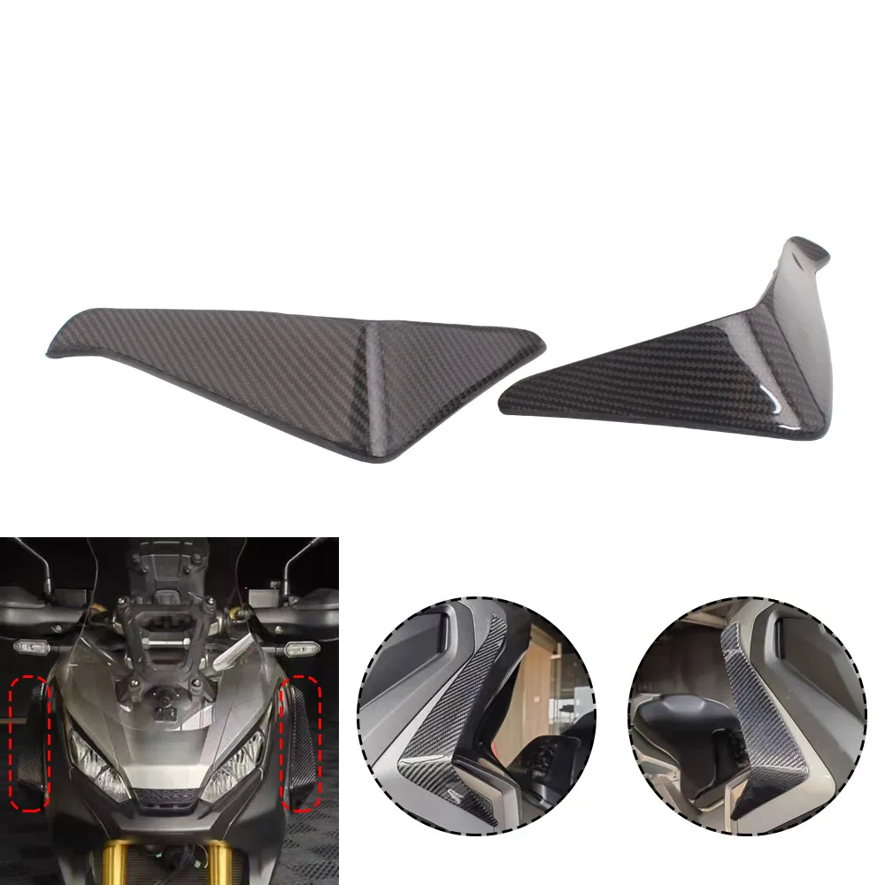 

1 Pair Real Carbon Fiber Fairings Motorcycle Accessories Front Fairing Side Spoiler For HONDA X-ADV 750 XADV750 2017-2020