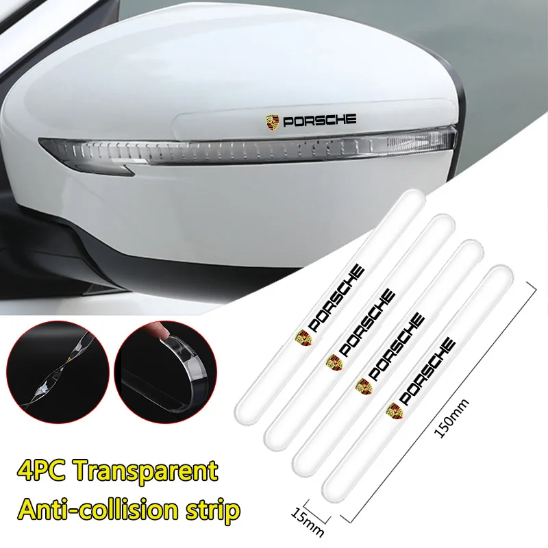 Car Door Edge Transparent Anti Scratch Protection Strip For Porsche Panamera Cayenne Taycan 911 718 Macan Carrera-GT 928 944 968