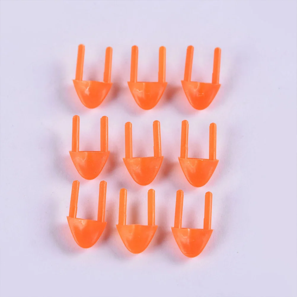 

100 Pcs Safety Duck Bill Beak Accessories Plush Figure Toys Fake Plastic Chicken Making Mouth