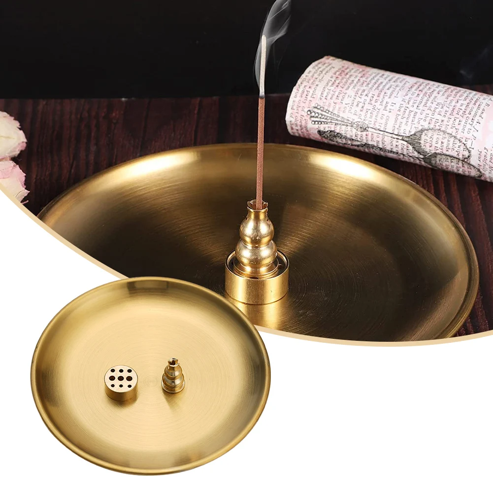 Functional For Incense Holder Set 3 Piece Brass Burner for Different For Incense Varieties Aromatherapy Delight