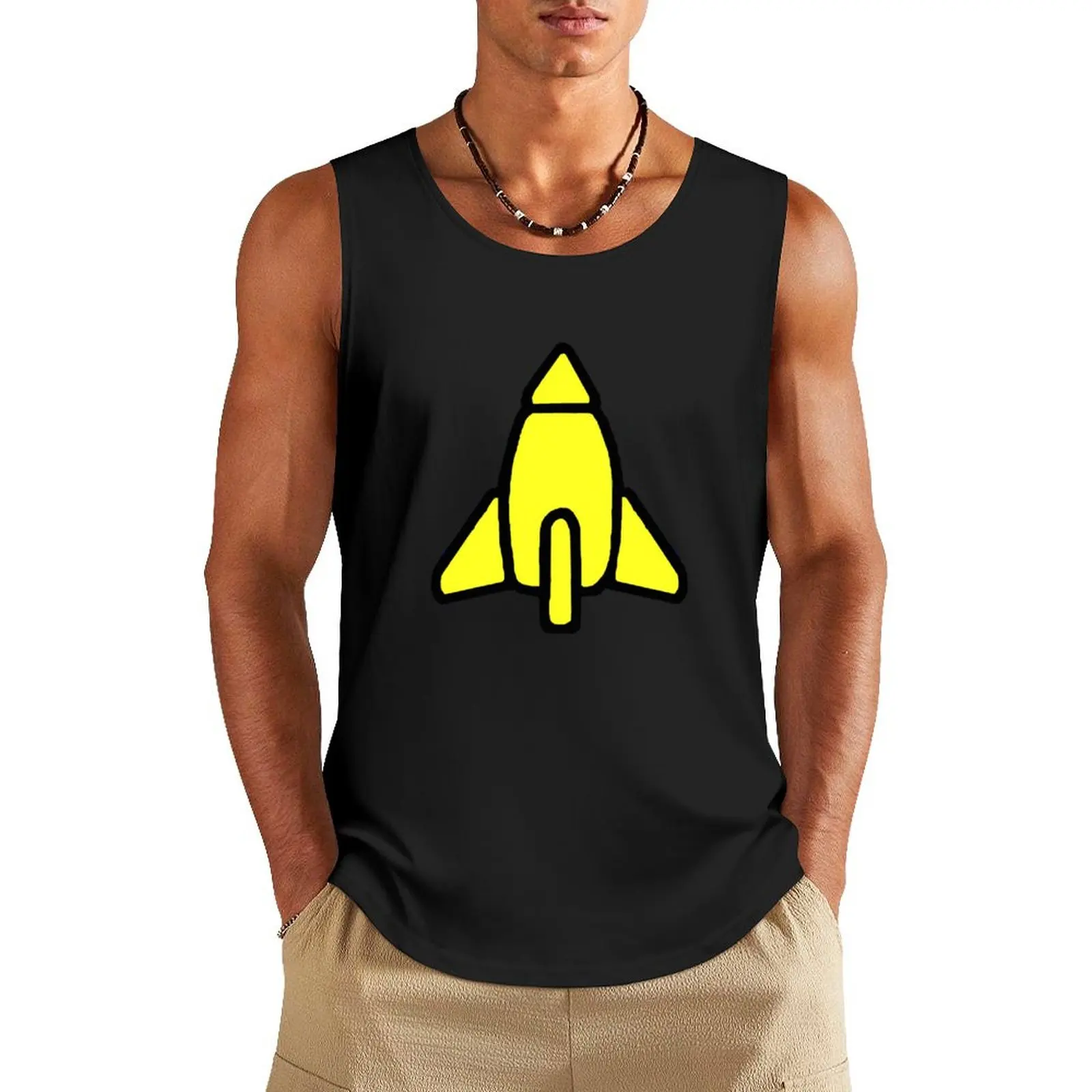 Reggie Rocket Tank Top summer Vest male Men's sleeveless t-shirt