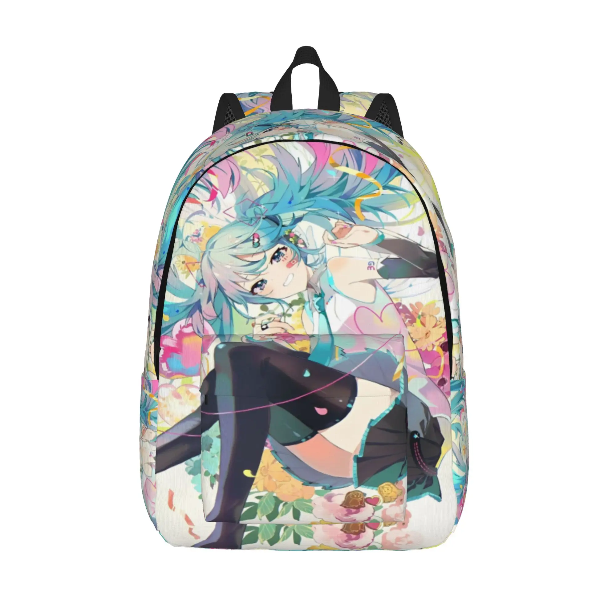 

Hatsune Miku Backpack for Men Women Casual Student Work Daypack Laptop Computer Shoulder Bag Gift
