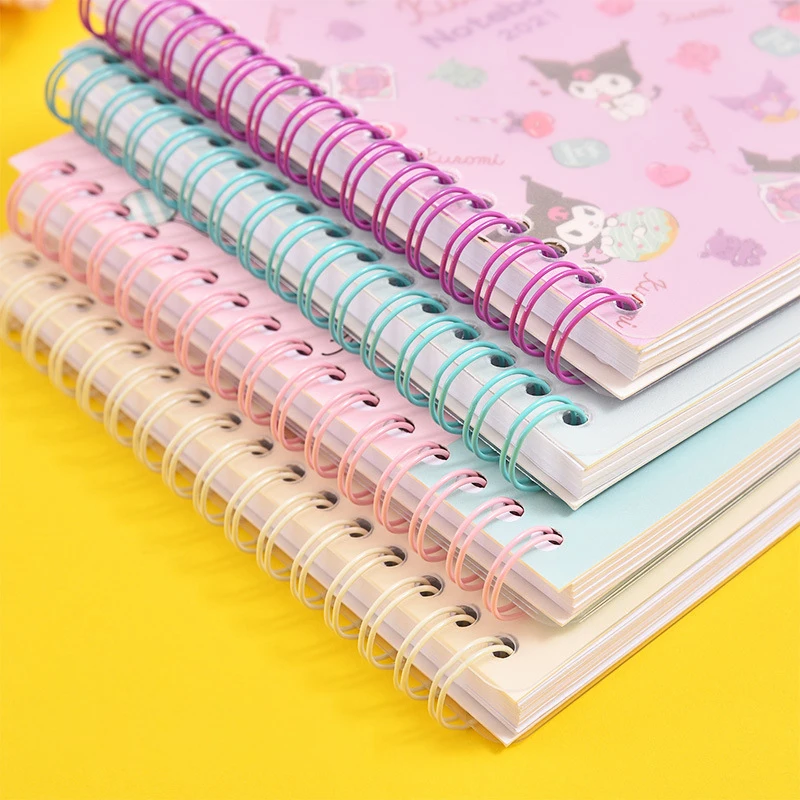 Imagem -05 - Sanrio Olá Kitty Notepad para Estudante Caderno Kawaii Notepad dos Desenhos Animados Material Escolar Papelaria Livro Bobina Presente para o Estudante Hello Kitty Kuromi