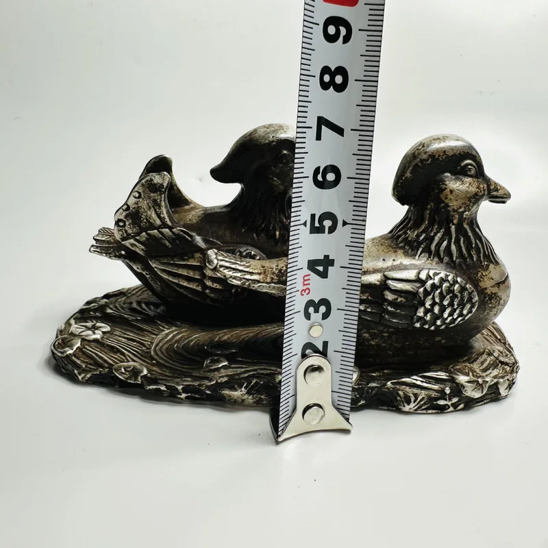 Crafts, Bronzeware, Playing in Water, Dragon and Phoenix, Mandarin Ducks, Made in Third Year of the Xuantong