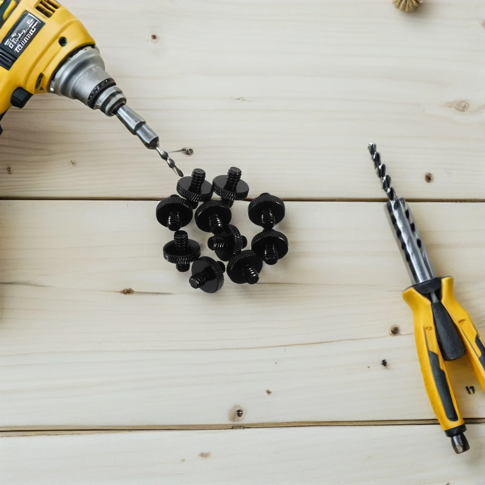 

10Pcs Mic Stand Adapter Male to Male Thread Aluminum Alloy Mic Screw Converter for Camera Tripod Microphone Mount