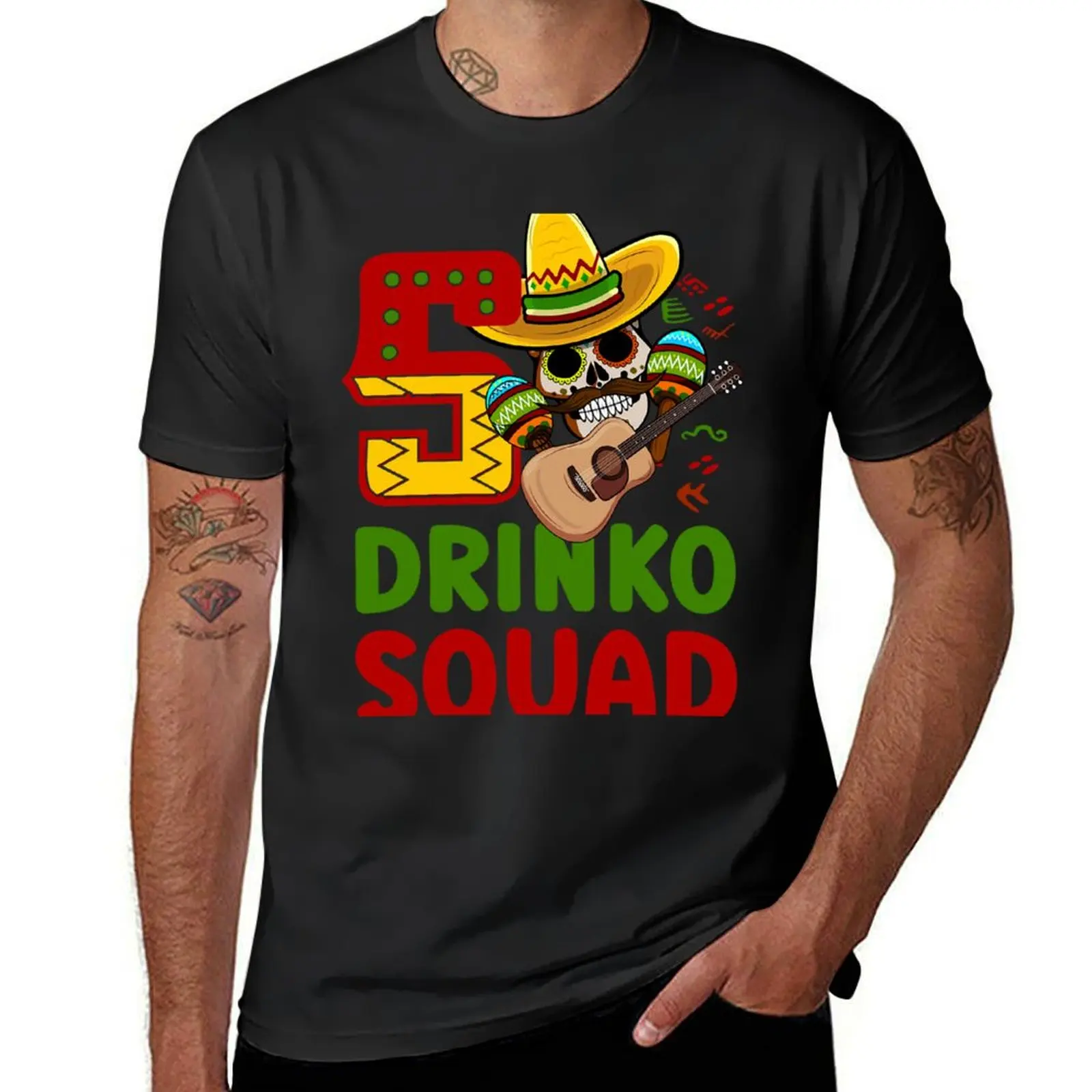 CopyCinco drinko squad - Funny Mexican 5 de mayo fiesta group T-Shirt cute clothes kawaii clothes blacks black t shirts for men