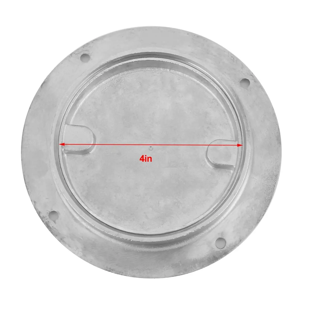 316 Stainless Steel 4inch Deck Cover Plate with Hole Key for Yacht Marine Hardwares