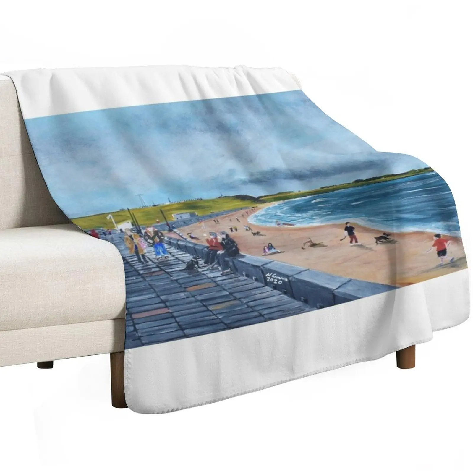 Whitley Bay, with St Marys Lighthouse Throw Blanket Kid'S anime warm for winter Luxury christmas decoration Camping Blankets