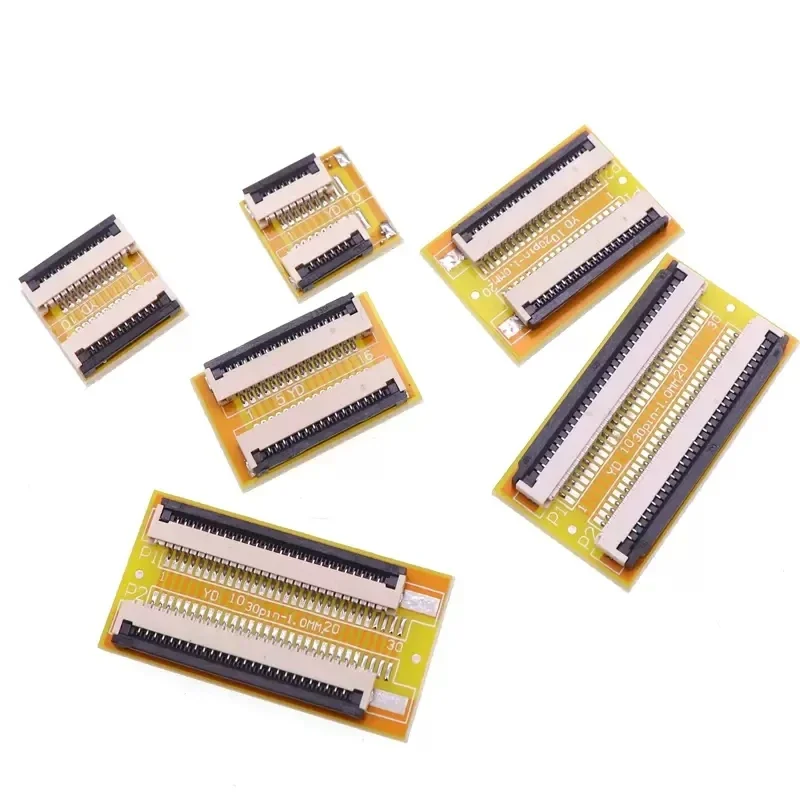Fpc Ffc Flexible Flat Cable Extension Board 0.5mm 1mm Pitch 4pin 5 6 7 8 9 10 12 14 15 16 20 30 40 50 60 Pin Connector