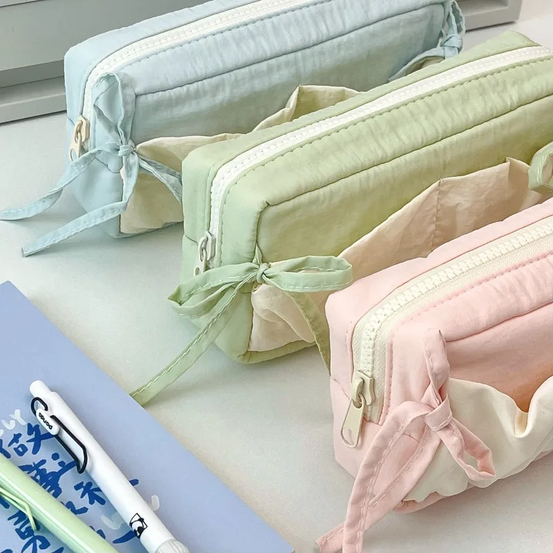 

Большая вместительная студенческая сумка для ручек с солью и морем, милая сумка для хранения канцелярских принадлежностей, высокоэстетичный студенческий органайзер