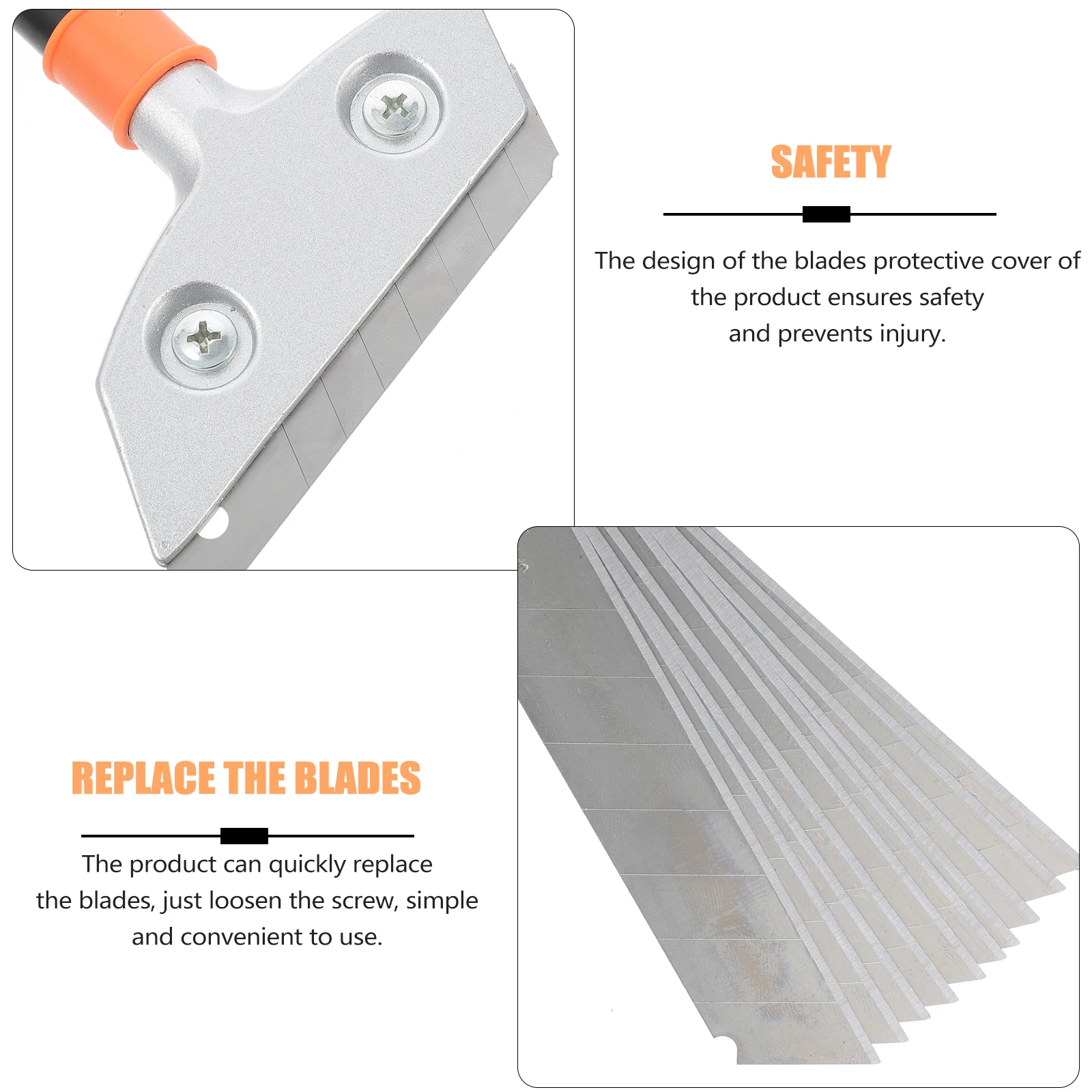 

Aluminum Alloy Cleaning Scrapers Multipurpose Blade Car Stickers Sink Remover Furnishing Shovel Non Slip H Oil Paint