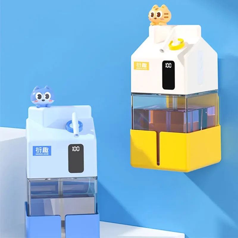 400ml Soap dispenser Automatic hand sanitizer Inductive foam mobile phone wall mounted electric foaming shower shampoo dispenser