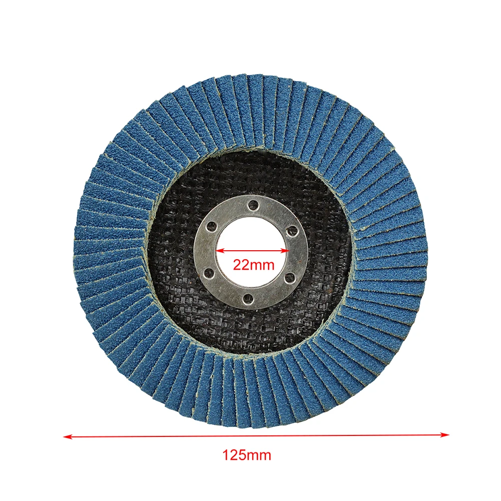 10PCS 125mm Professional Flap Discs 5 Inch Sanding Discs 40/60/80/120 Grit Grinding Wheels Blades For Angle Grinder Dropshipping