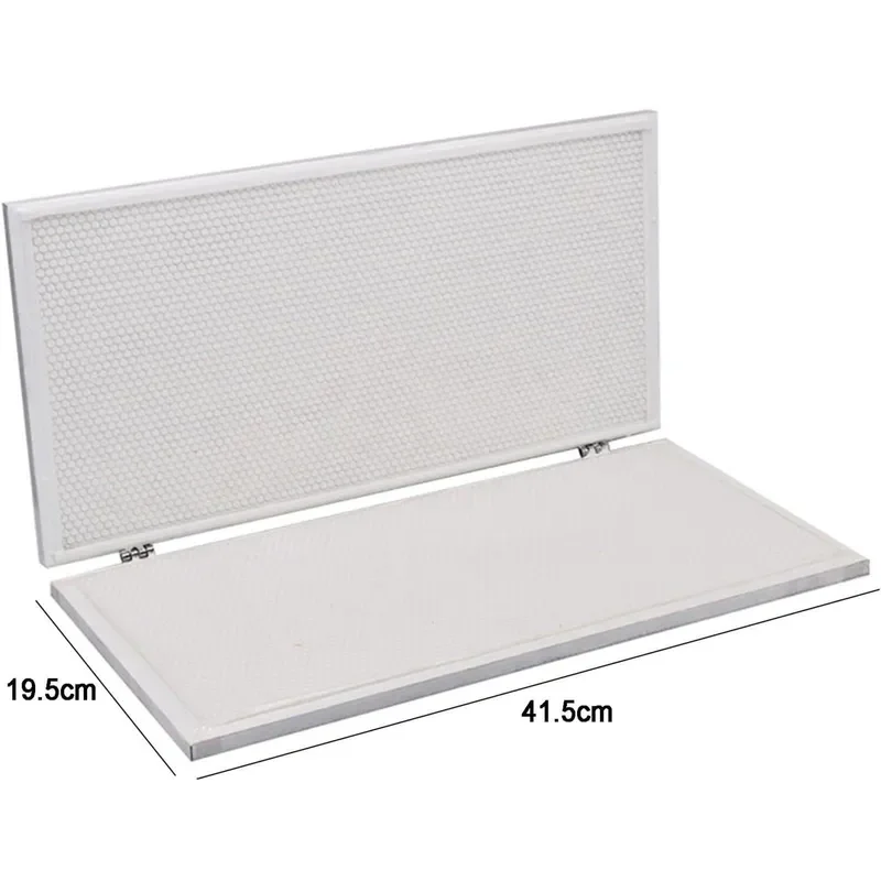 Manual Beeswax Nesting Machine Silicone Mold with Metal Backplate for Beekeeping Honeycomb Making Tool Free Release Agent