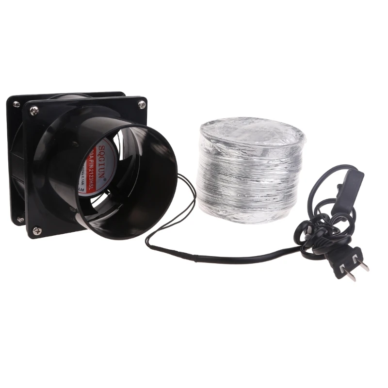 

Exhaust Hose Fan Ventilation Vent Quiet Vent Blower with Air Extractor Perfect for Bathrooms and Kitchens