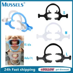 Otwieracz do ust w kształcie litery C z uchwytem dentystyczny wettraoralny policzek zwijacz do ust dla dorosłych narzędzie do pielęgnacji jamy ustnej dentysta ortodontyczny