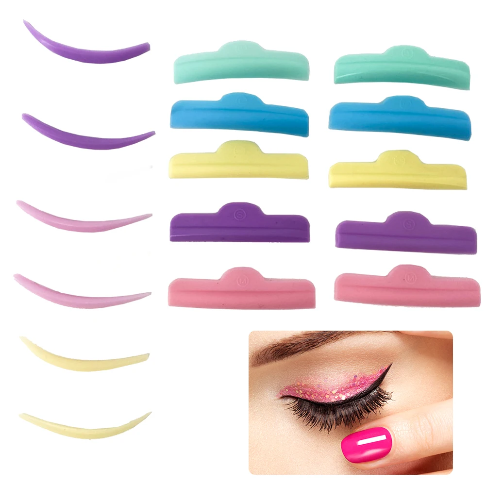 Coussinets en Silicone, 3/5/8 paires, accessoires d'extension de cils, outil applicateur, recourbe-cils, stratification