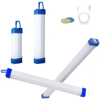 Led Tube Camping Light 20w/60w Cool Warm White 17cm/52cm Dc5v Rechargeable Free Dimming 3modes Outdoor Portable Long With/hidden