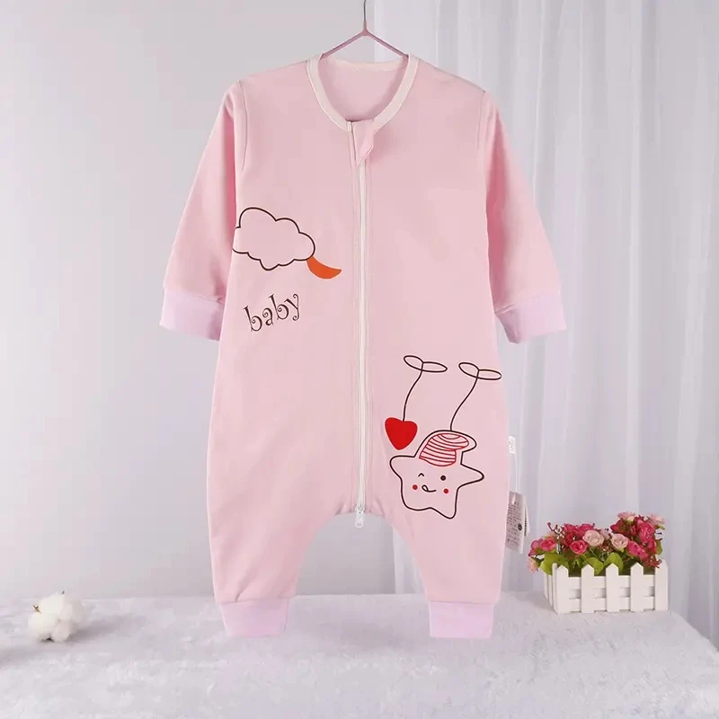 Baby Single Layer Pajamas for Air-conditioned Rooms Children's Thin One-piece Pajamas Spring Summer Boys Girls Sleeping Bag