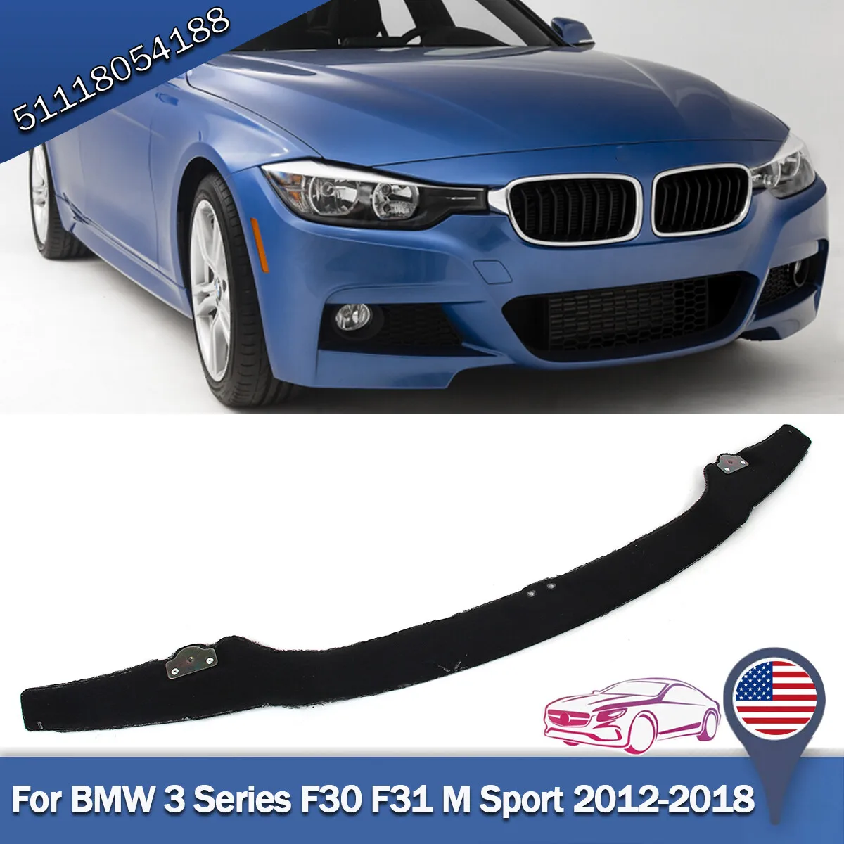 

Bumper Fits For BMW F30 Bumper F31 3 Series 318d 320i 330i 340i M Sport 2012-2018 Front Bumper Lower Reinforcement Crash Bar