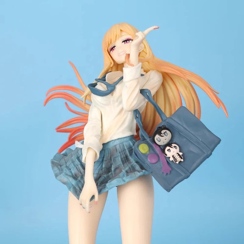 يرتدي الدمى تقع في الحب 27 سنتيمتر كيتاجاوا مارين الشاطئ مجموعة عمل الشكل أنيمي شخصية تحصيل بولي كلوريد الفينيل تمثال لعبة هدية لمحبي #5