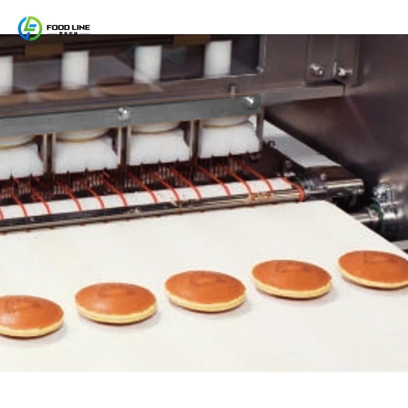 Customized New Automatic Bean Paste Cake Production Line Commercial Biscuit Equipment With Oven