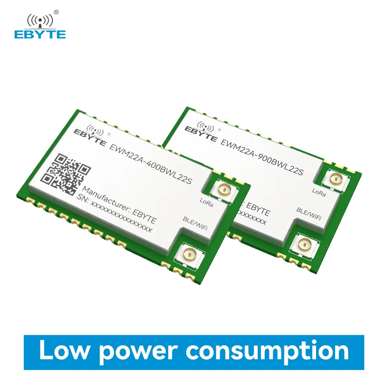 433/868/915MHz BLE/WiFi/LoRa All-in-one Wireless Module EBYTE EWM22A Flexible Deployment Remote Configuration Low Power