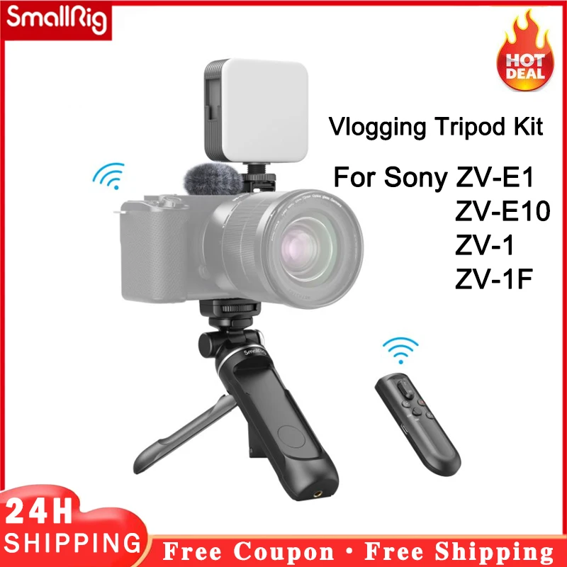 

SmallRig Vlogging Tripod Kit for Sony ZV-E1 / ZV-E10 / ZV-1 / ZV-1F 4258 Cage Kit for Sony ZV-E1 4257 4256