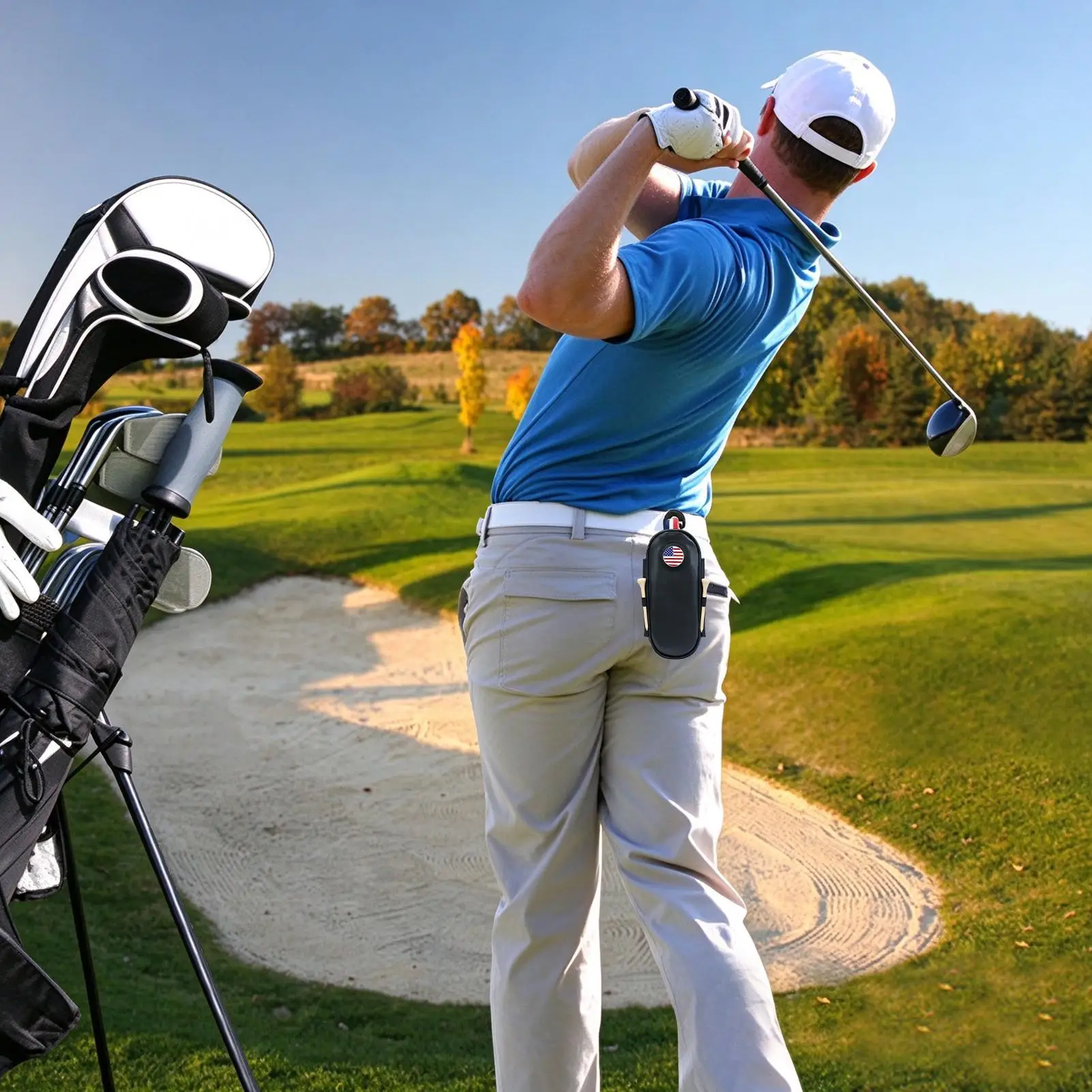 Golf Ball Bag Pouch Portable Sports Equipment Accessory Case Golf Ball Storage Bag For Men Women Beginner Golfers Outdoor