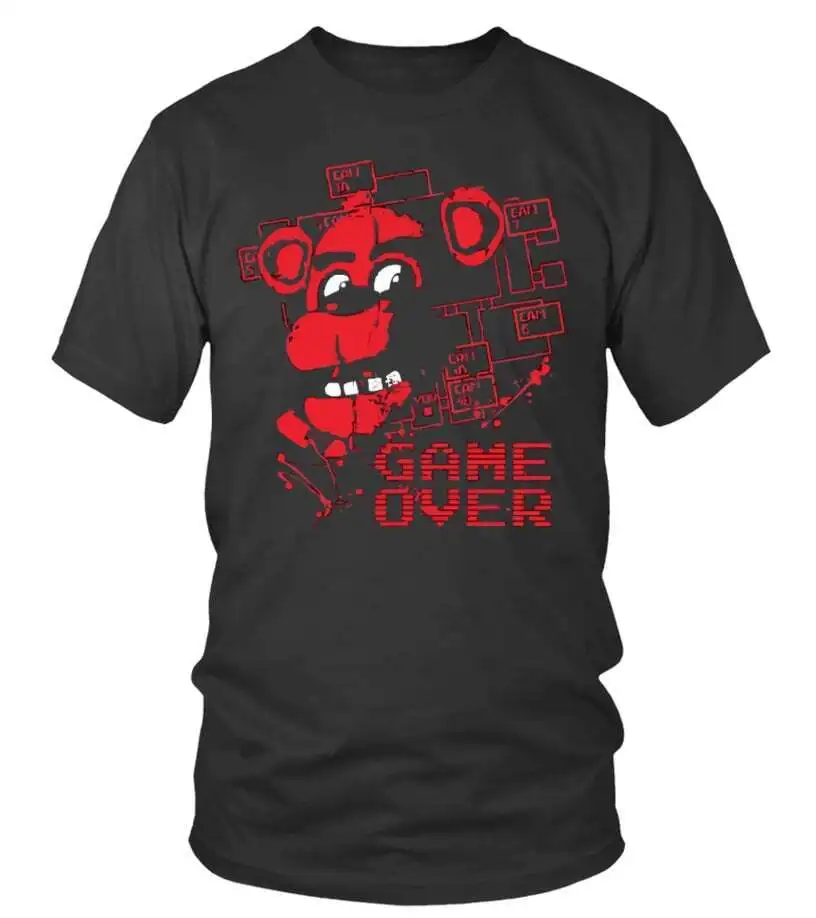 Neue f! ve-n! ghts-At-Fr3ddy-Spiel-über Erwachsenen klassischen Tee Vintage-Trend S-5XL