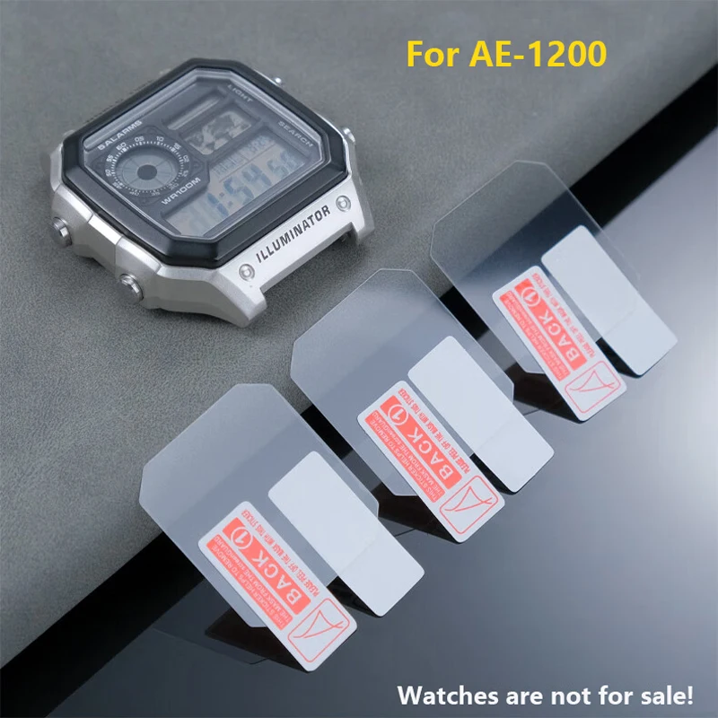 2Pcs AE-1200 Screen Protector For Casio AE-1200 AE-1300 AE-1200WHD Dedicated Ex…