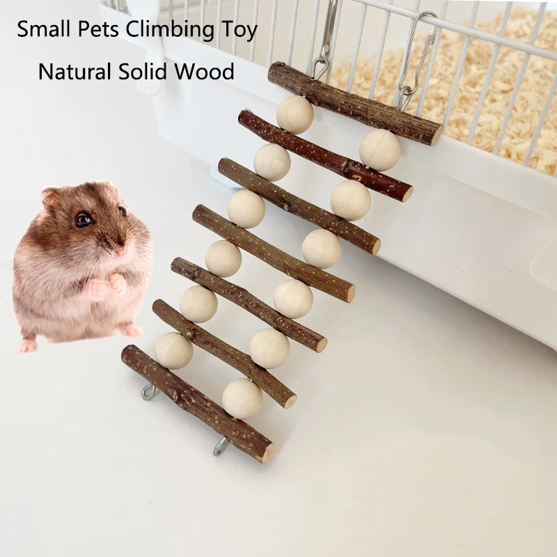 Natürliche Holzvögel, Hamster, kleine Haustiere, Papageien, Leitern, Kletterspielzeug, hängende Bälle, Schaukelspielzeug für Sittiche, Sittiche, Nymphensittiche