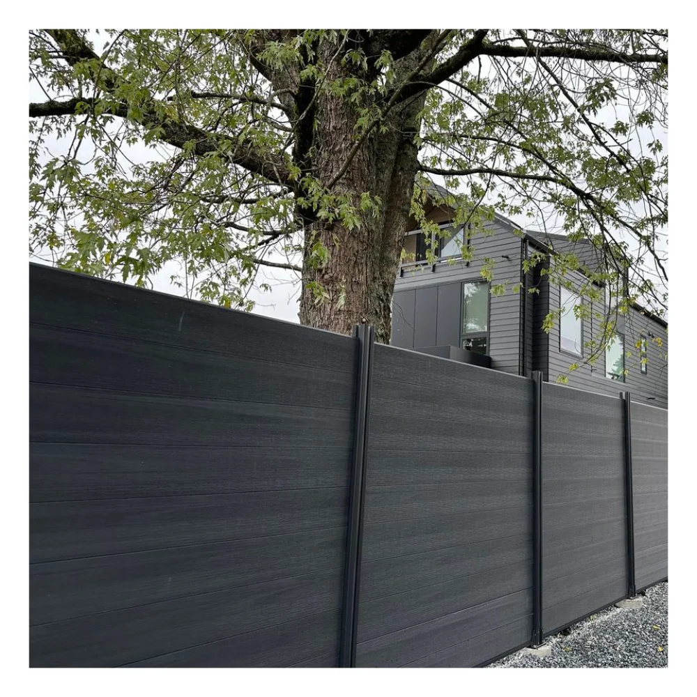 Modern Design Modular Fences Aluminum Metal Horizontal Yard Privacy Slat Fencing Panels Outdoor Garden Fence