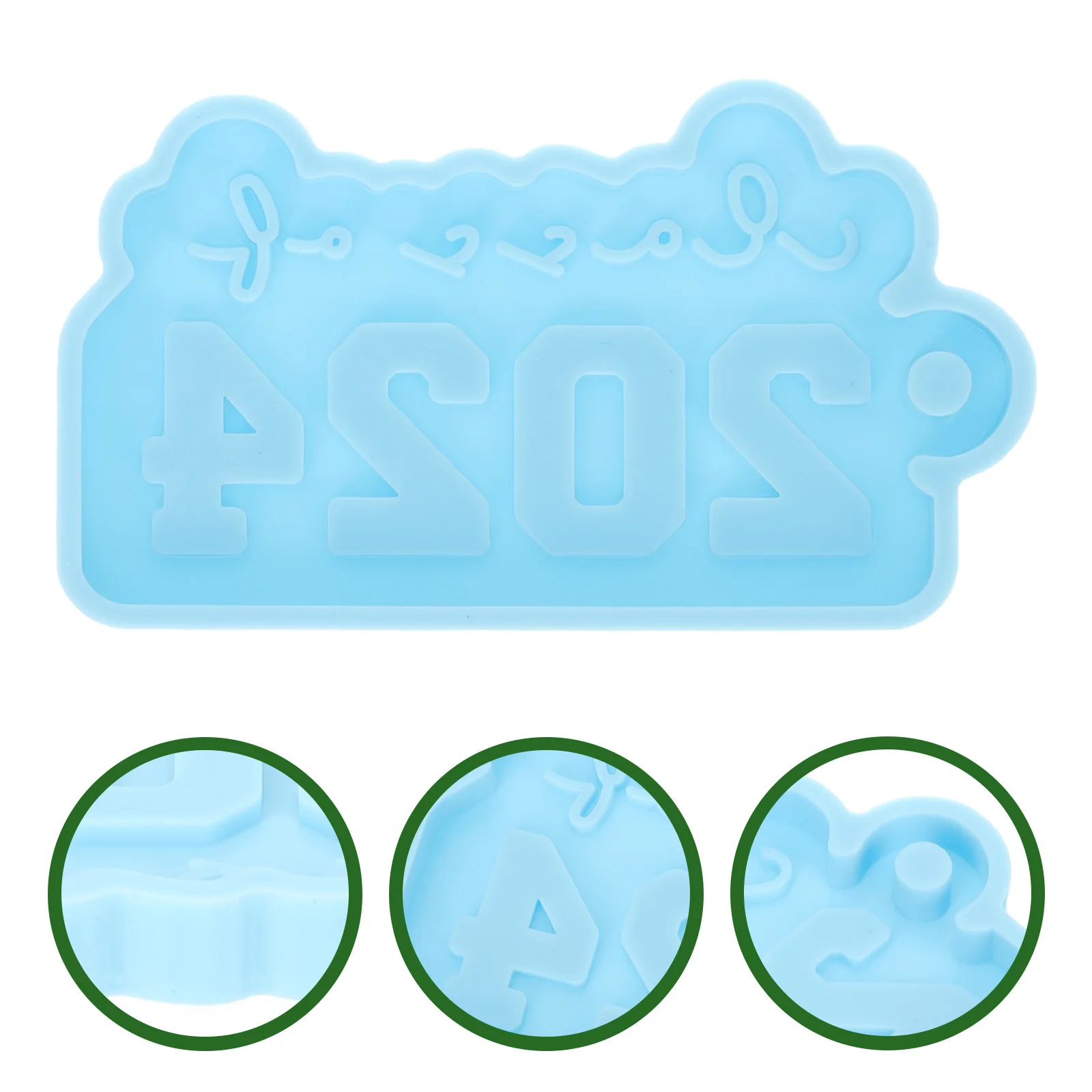 

3Pcs Keychain Molds Silicone 2024 Pendant Mold DIY Crafts Resin Hanging Charm Epoxy Silicone Keychain Molds Portable Accessories