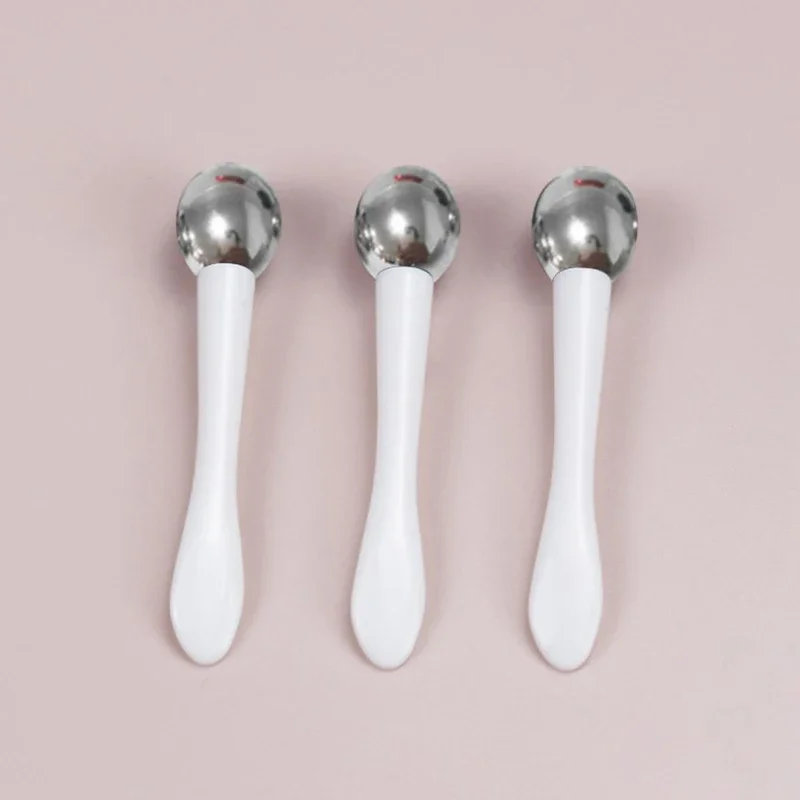 1pc rolo de massagem vara aplicador de creme para os olhos espátula cosmética anti rugas colher facial liga de ouro rosto fino ferramenta de cuidados com a pele
