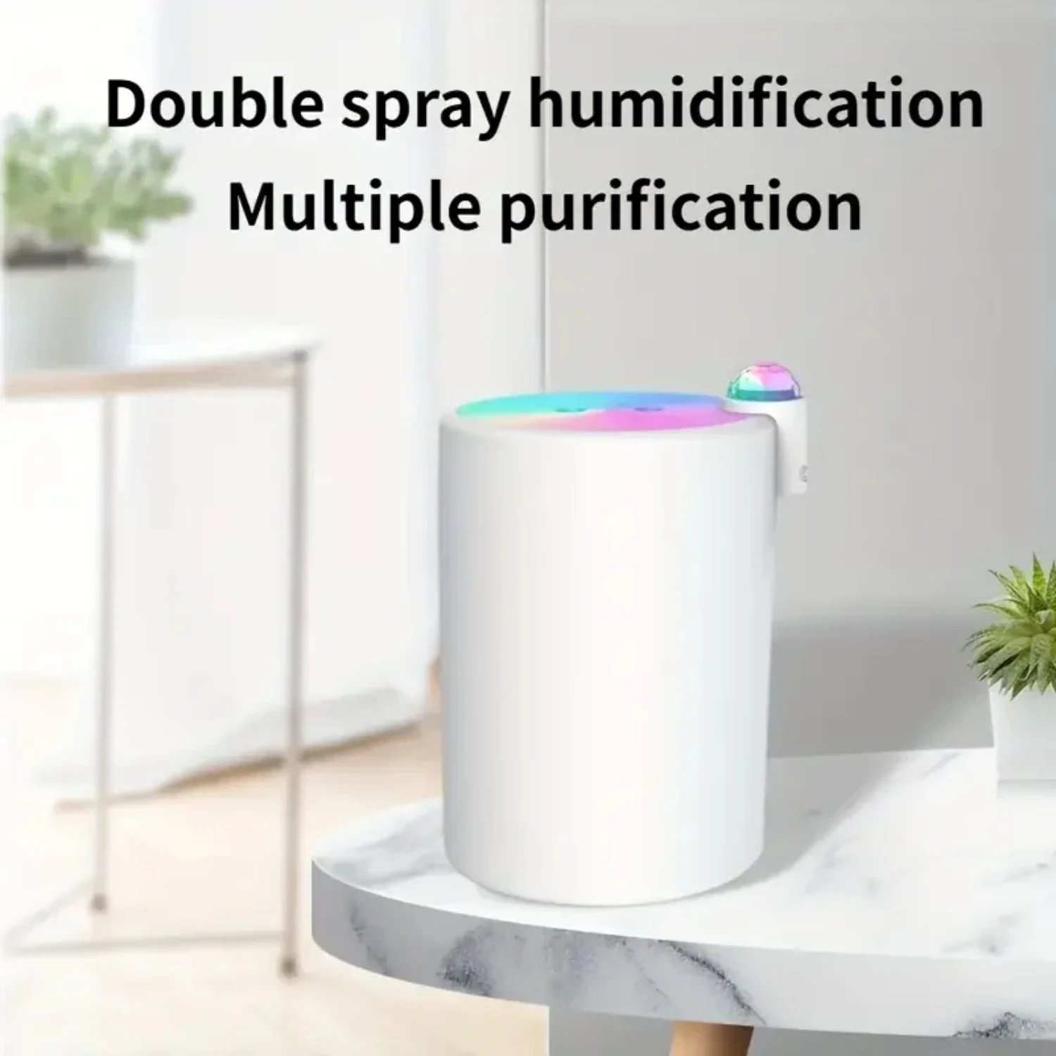 New Large Capacity Ultrasonic Air Humidifier Diffuser – 2000Ml Cool Mist Maker for Improved Room Air Quality and Moisture Cont