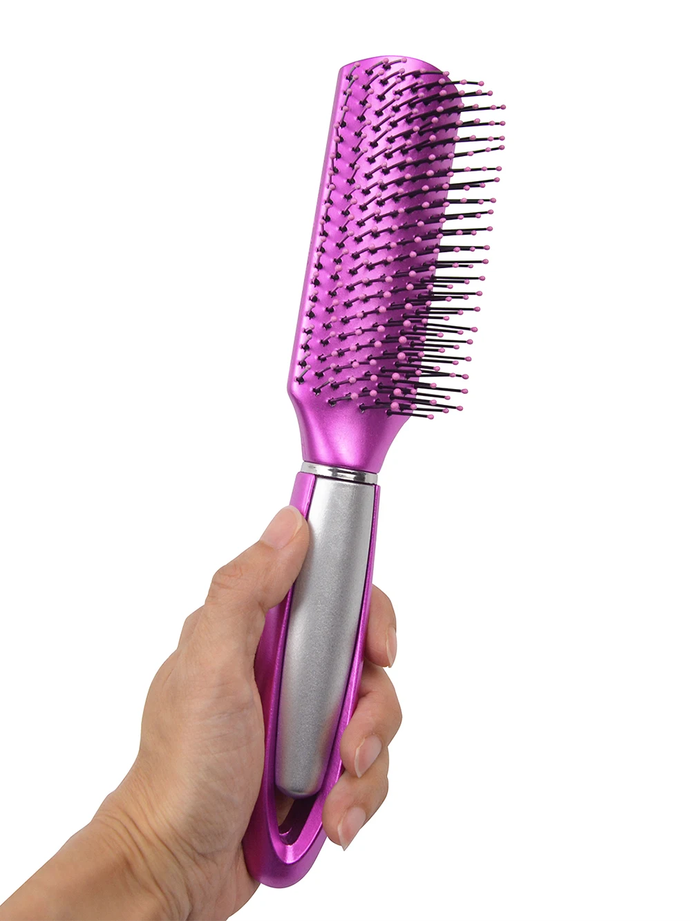 4 Farben 9 Reihen Haarbürste Entwirren Haarkamm Kopfhaut Massage Kämme Lockige Friseursalon Styling Werkzeuge