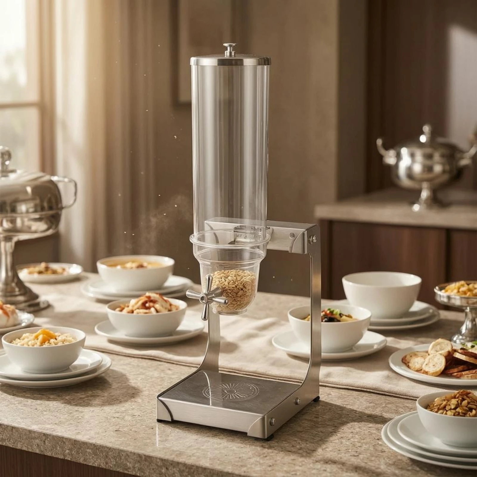 Countertop Grain Dispenser Sta - đánh giá và giá Food Storage In Stainless Steel