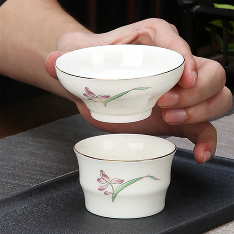 WHYOU Creative Handmade Starry Sky Drawing Tea Strainer Tea Leaking Holder Ceramic Kung Fu Tea Set Blue Tea Filter Tea Ceremony