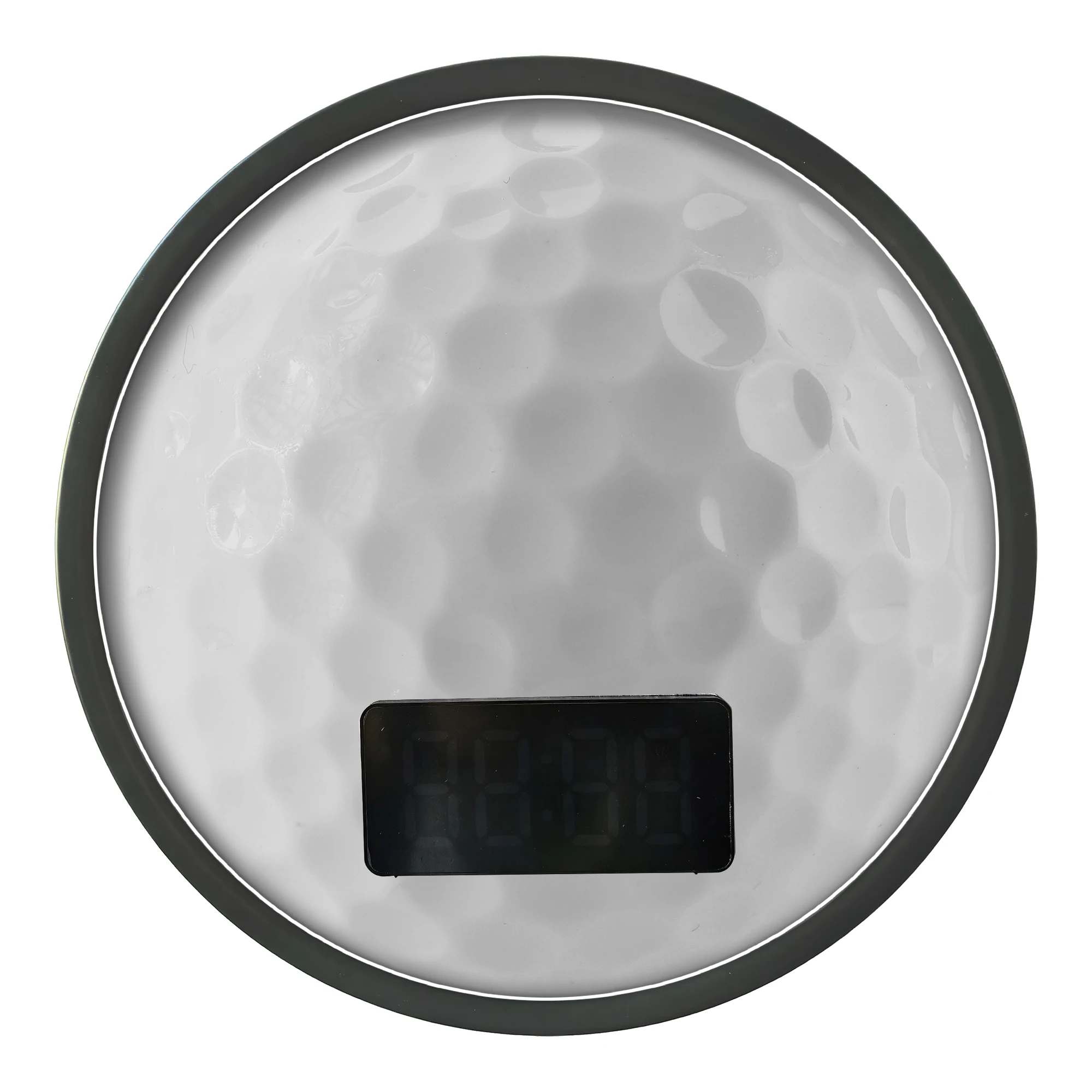 Golf Ball LED Night Light Digital Wall Clock With Calendar Temperature 12/24hour Format Luminous Wall Clock Sports Home Decor