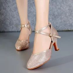 1pair/lot woman breathtable latin ballroom waltz dancing shoes female Salsa Ballroom Tango Latin Shoes