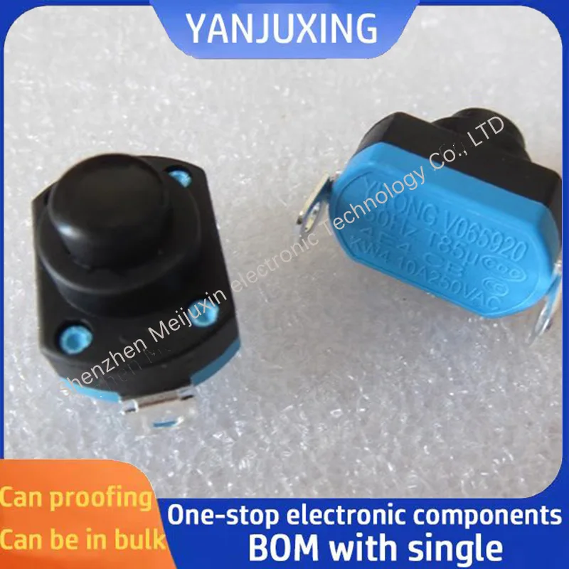 1pcs/lot 5601H High-power Hair Dryer Button Self-locking Switch on Pin 2 Hot/Cold Air Switch on Pin 10 10A Capacity