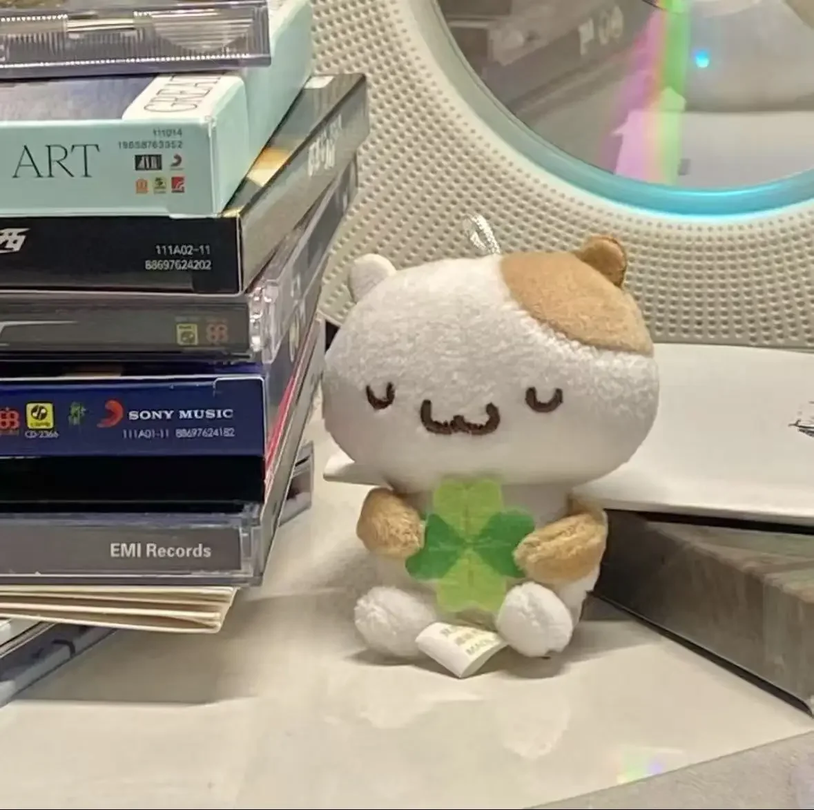 

New Masyumaro Fluffy Fuwa Nyanko Muffin Cat Plush Keychain Anime Cartoon Doll Toy BagToy Girly Birthday Present