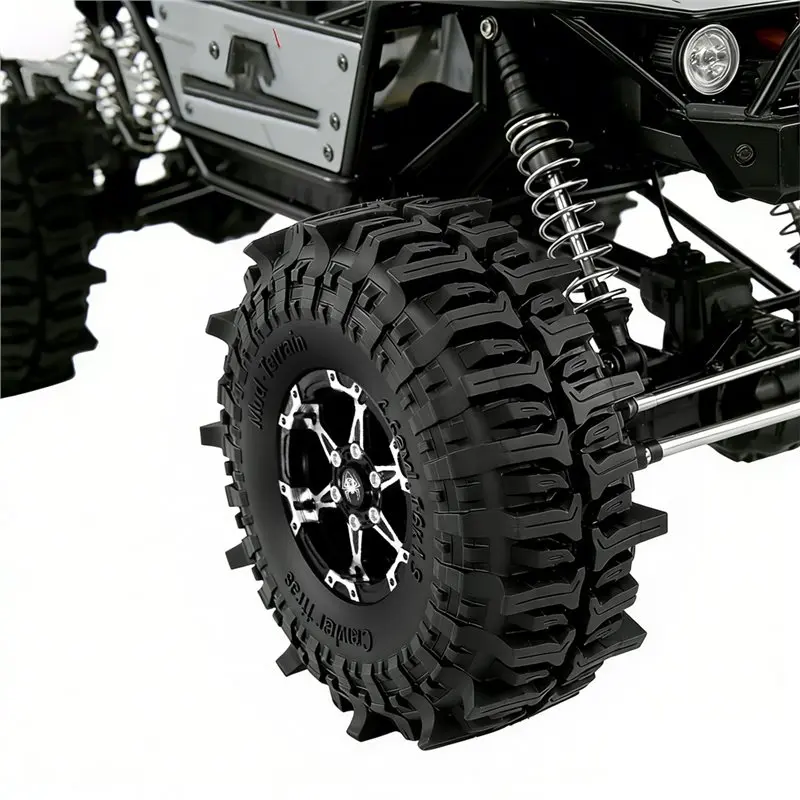 AS96-4PCS 1.9''/2.2'' Rubber Crawler Tires With Soft Sponge Insert For TRX4 TRX6 SCX10 D90 RC Crawler Cars