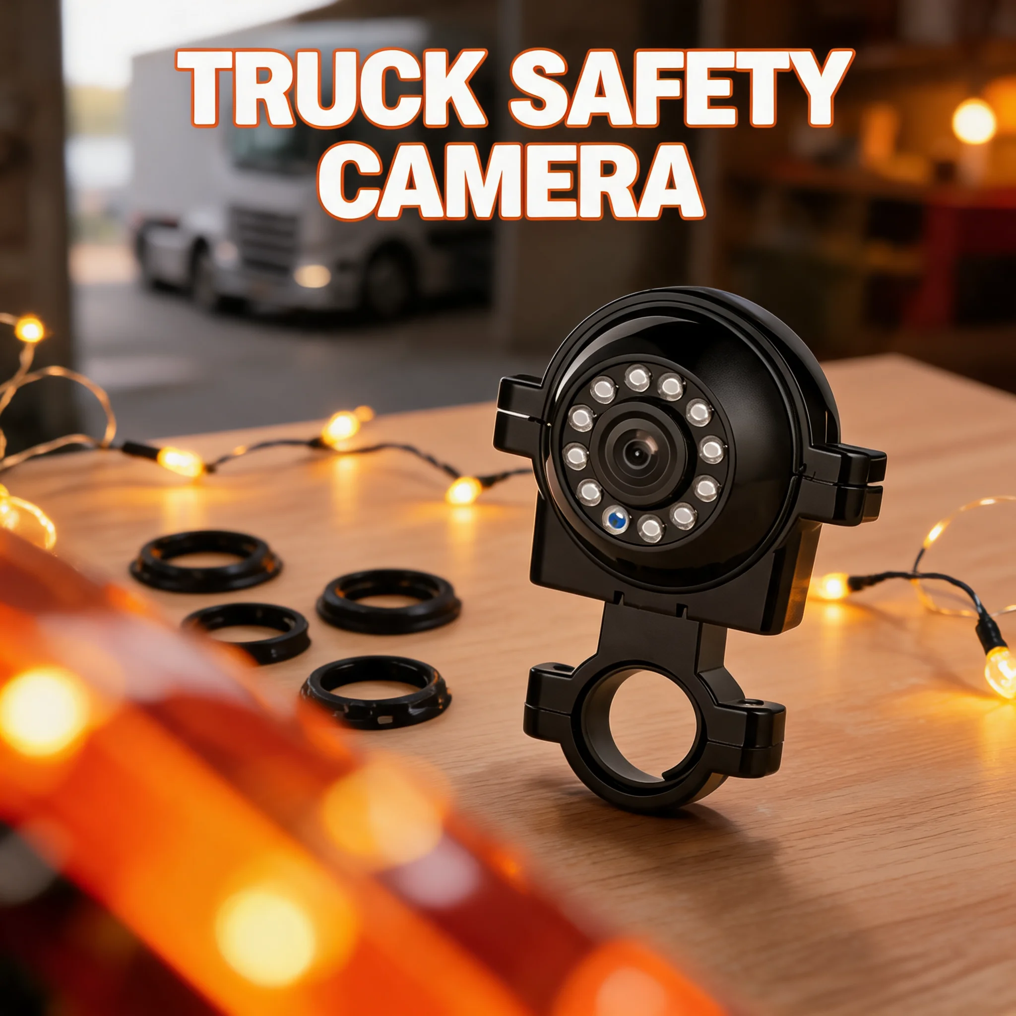 6V36V 1080P AHD Backup Camera Infrared Night Vision Side View IP68 Waterproof Left Right Mount for Bus Truck Trailer