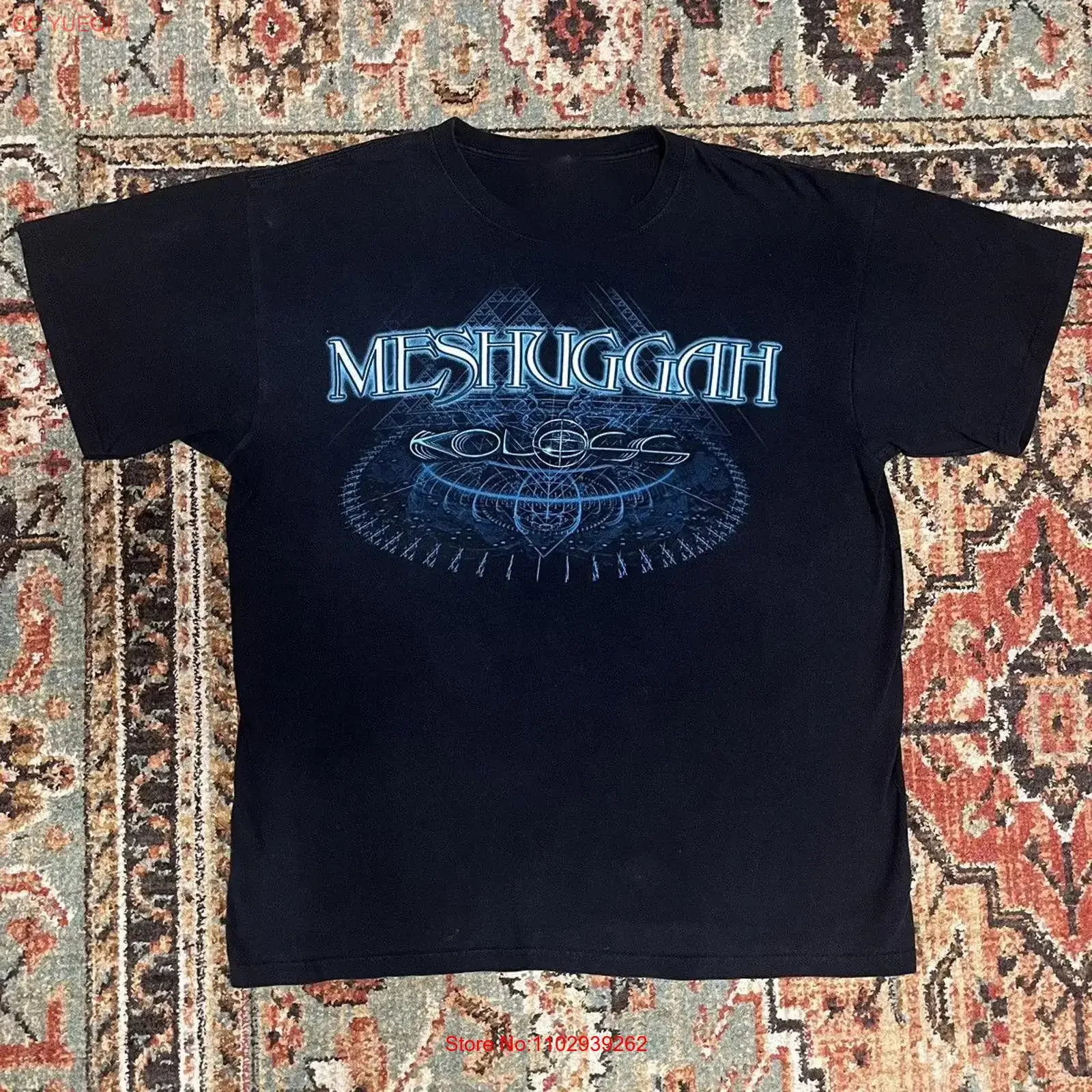 Camiseta Meshuggah Koloss Album Tour, todos os tamanhos de S a 5XL, vintage, com estampa lavada, confortável, para uso diário, versátil, unissex.