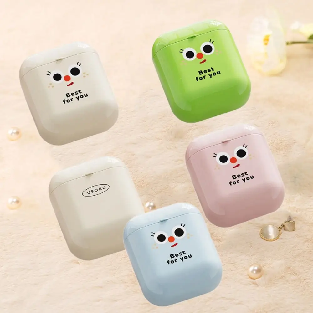 

2Pcs Multifunctional Plastic Dopamine Storage Box Cute Small Lipstick Storage Box Large Capacity Sealed Pill Box Students